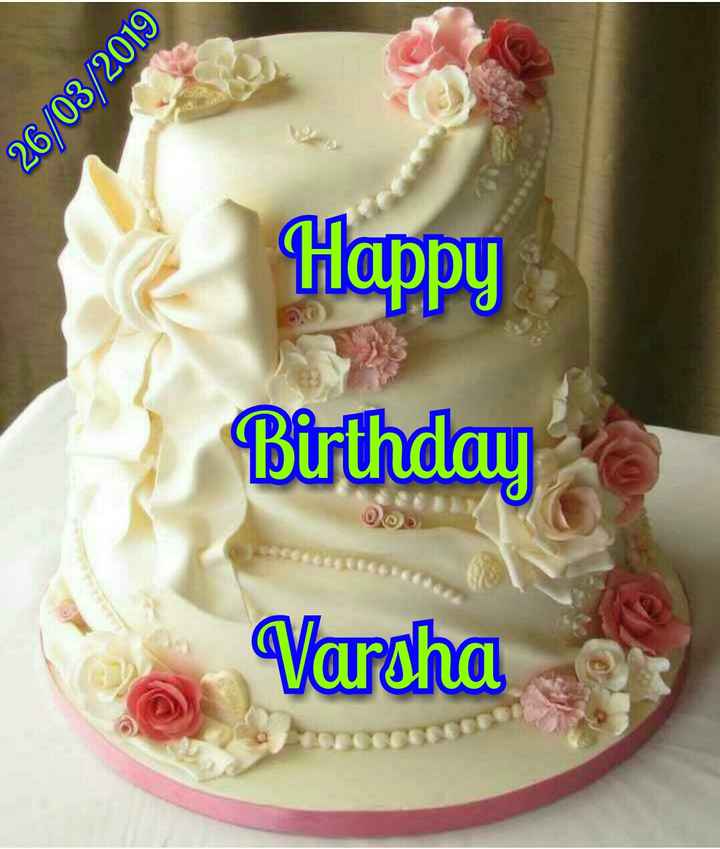 Happy Birthday Varsha : Happy Birthday Varsha Cake Candle Greet Name