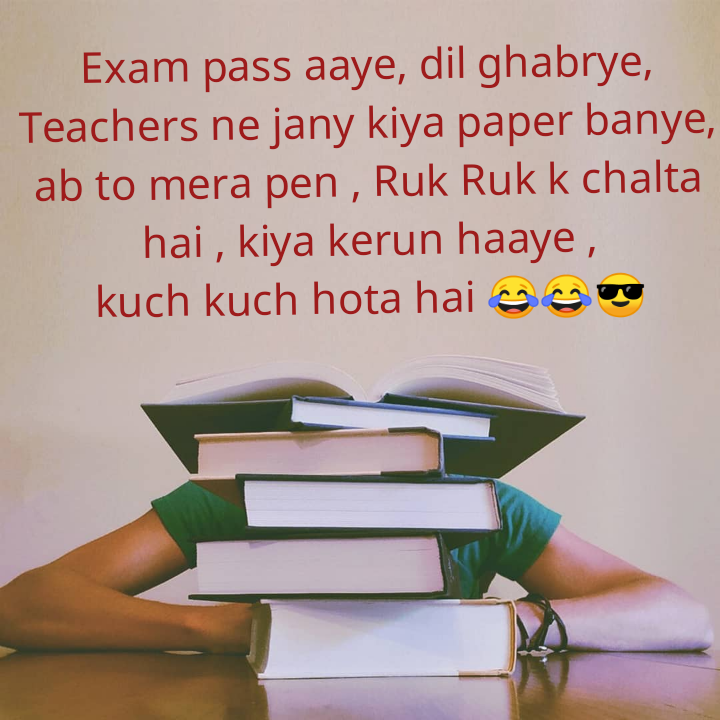 exam funny shayari • ShareChat Photos and Videos