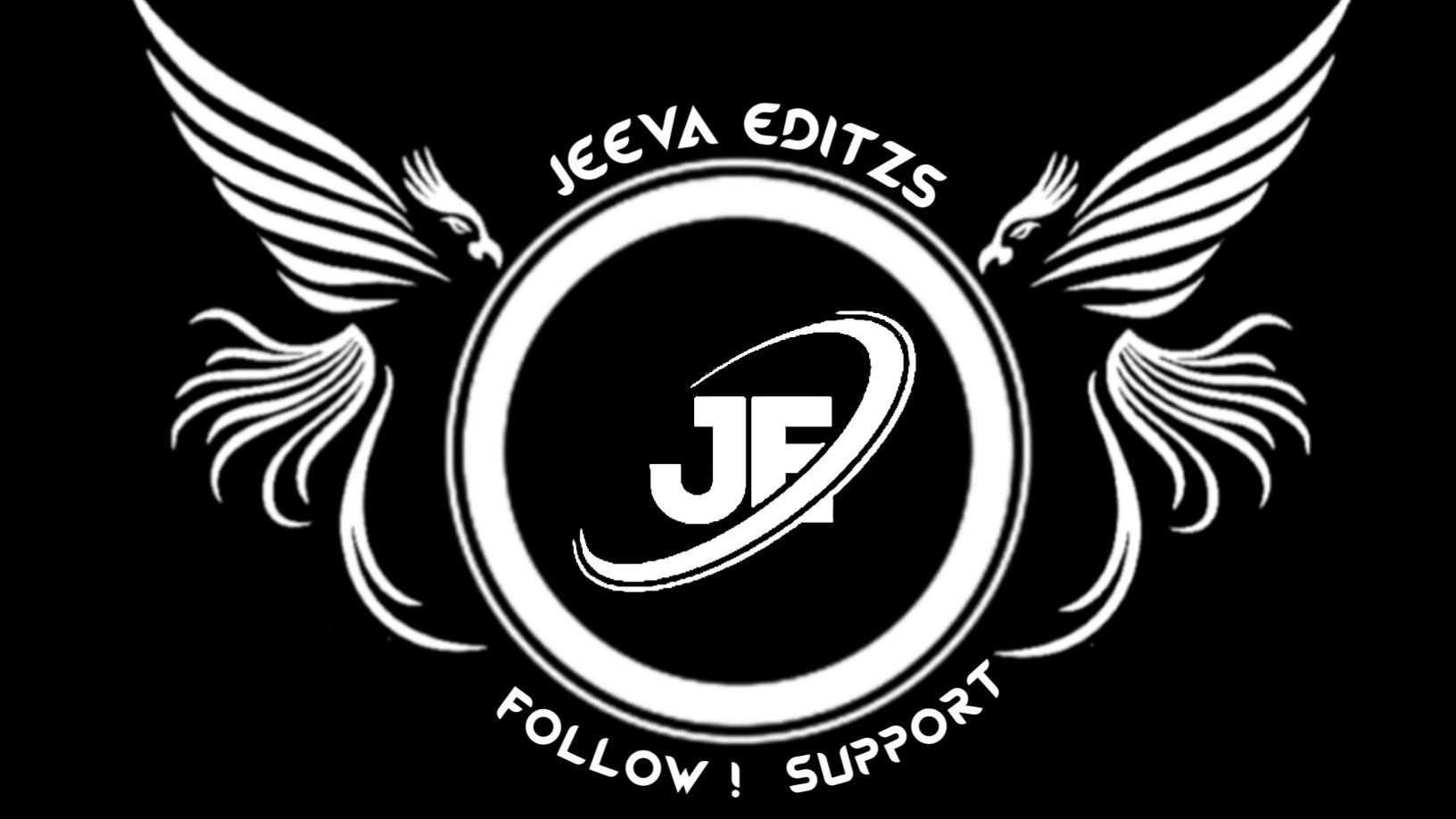  A black and white logo of Jeeva Editz with the text 'Follow, Support' and 'Jeeva Editz' inside a circle with wings on either side. The logo is related to the search query 'WhatsApp status viewing trick'.