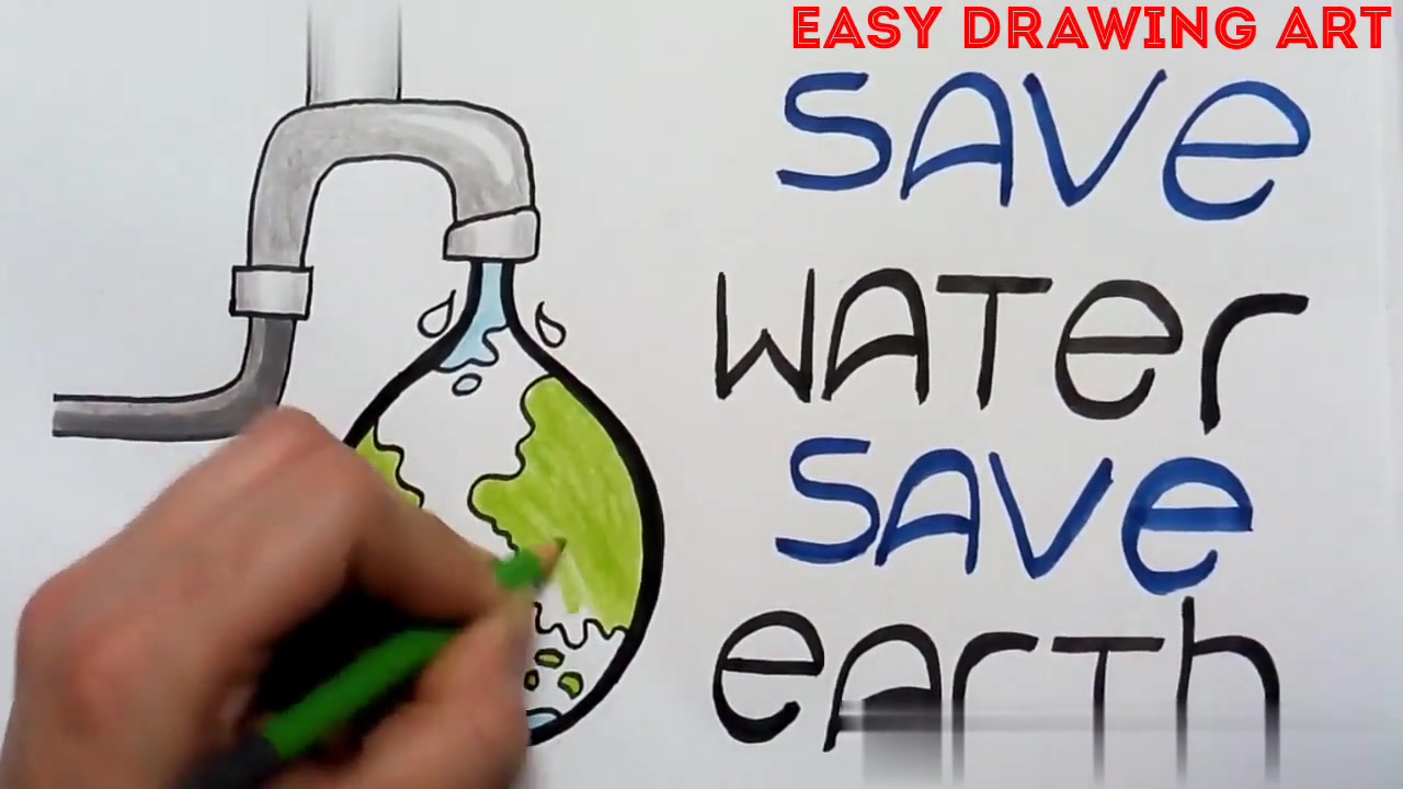 Save Water Easy Drawing For Kids - And some are challenging enough to ...