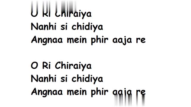 ल र कल व ड य ग न O Ri Chiraiya Full Song Lyrics Satyamev Jayate Video Chatadda Root Sharechat Funny Romantic Videos Shayari Quotes