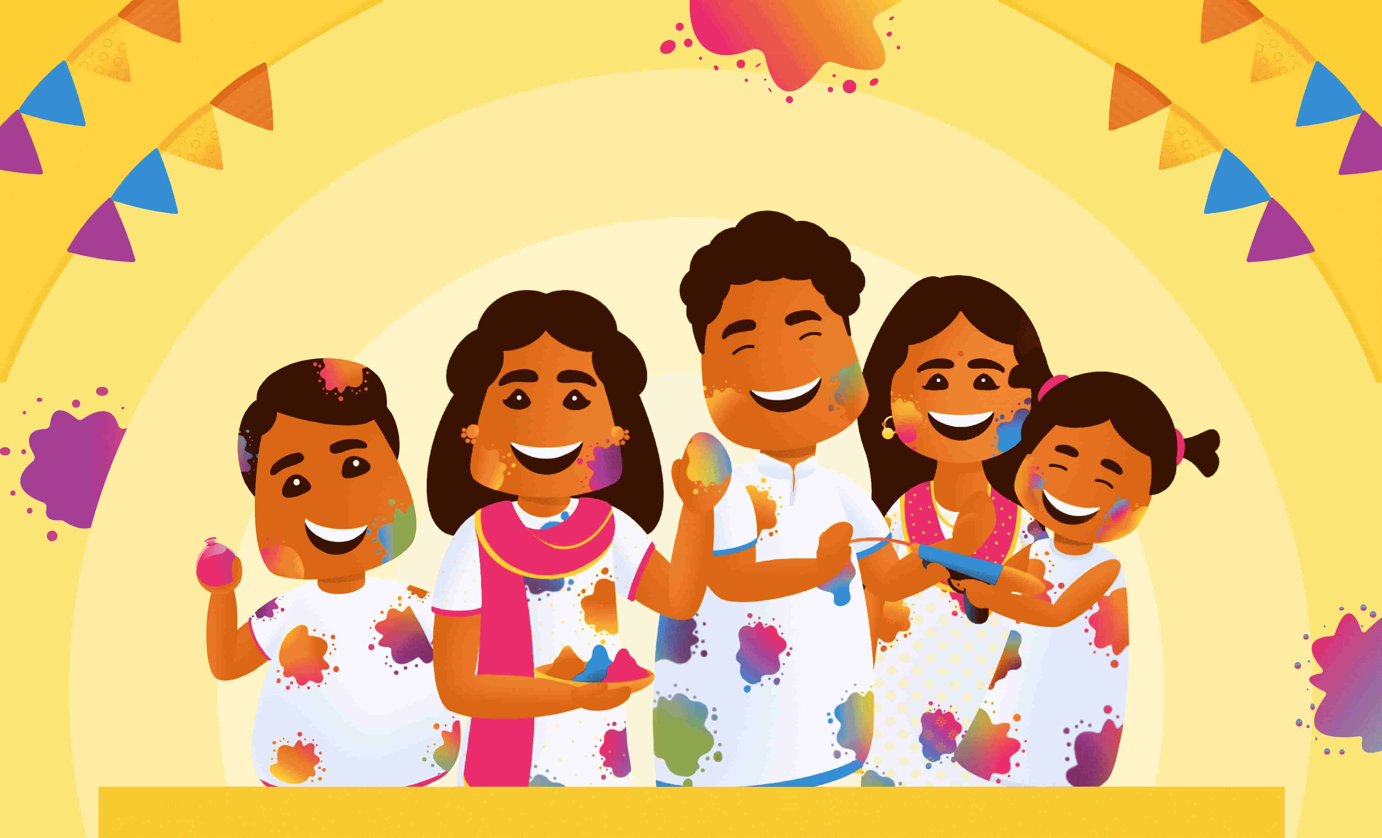 video clips of song lets play holi