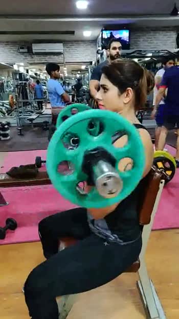 Fitness Fitness Gym Gym Workout Arms Day Be Strong Video Poonam Yadav Sharechat Funny Romantic Videos Shayari Quotes