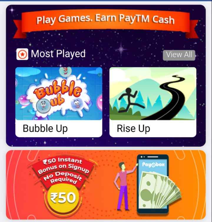 Play Game Earn Money Paytm
