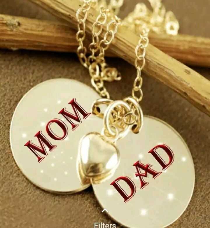 gold mom dad locket