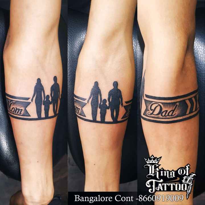 Mom and Dad Tattoo Dad Tattoo Mom Dad Tattoo For Boys Tattoo Sticker  Temporary Tattoo Hand Band Mom dad  Band Tattoo  Full Hand Tattoo