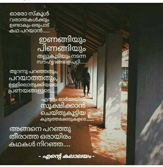 themilk Malayalam Quotes About School Memories