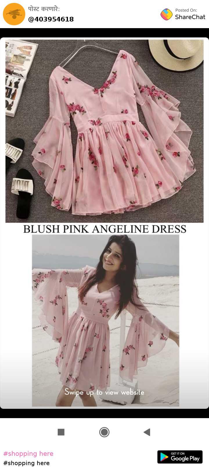 blush pink angeline dress